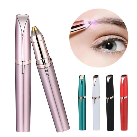 Womens Electric Eyebrow Trimmer Eye Brow Shaper Pencil Face Hair Remover For Women Automatic Eyebrow Shavers Pocketknife